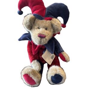 Vintage Retired Boyds Bears Court Jester Mr McFarkle Teddy Bear with Tags.